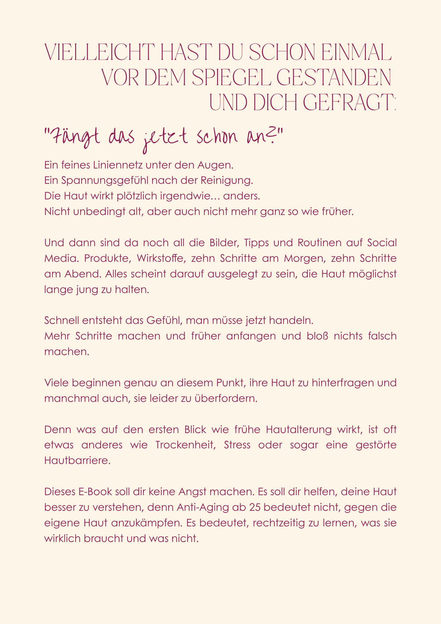 Drogerie-Check Anti-Aging ab 25