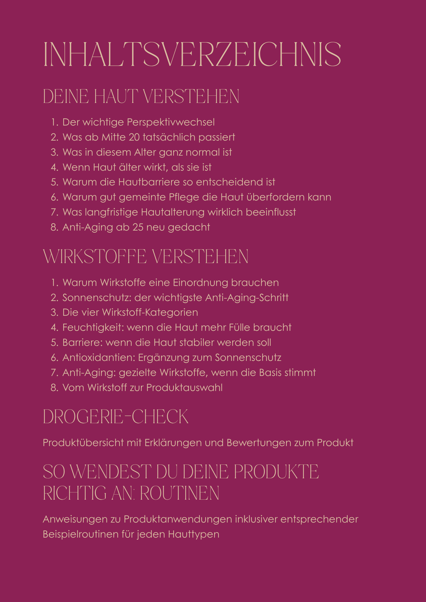 Drogerie-Check Anti-Aging ab 25